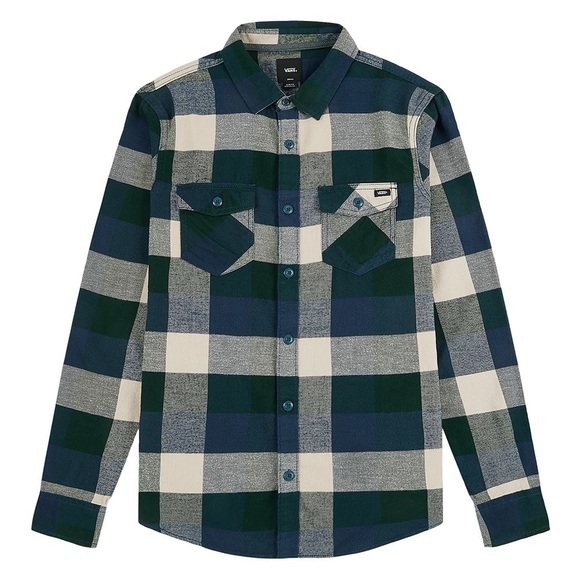 Vans Box checked flannel shirt in navy - Picture 5 of 14